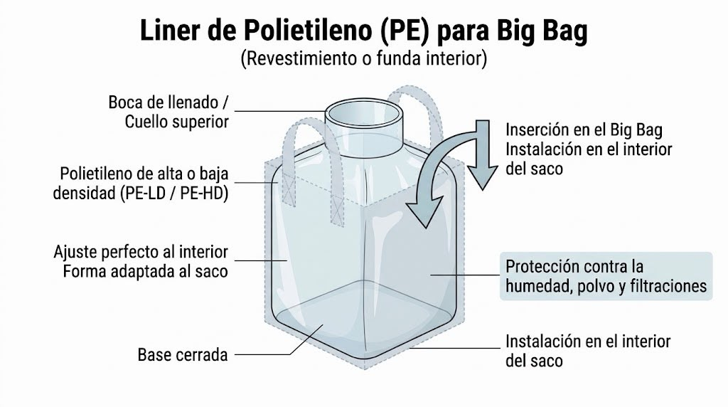 Polyethylene liner inside the Big Bag