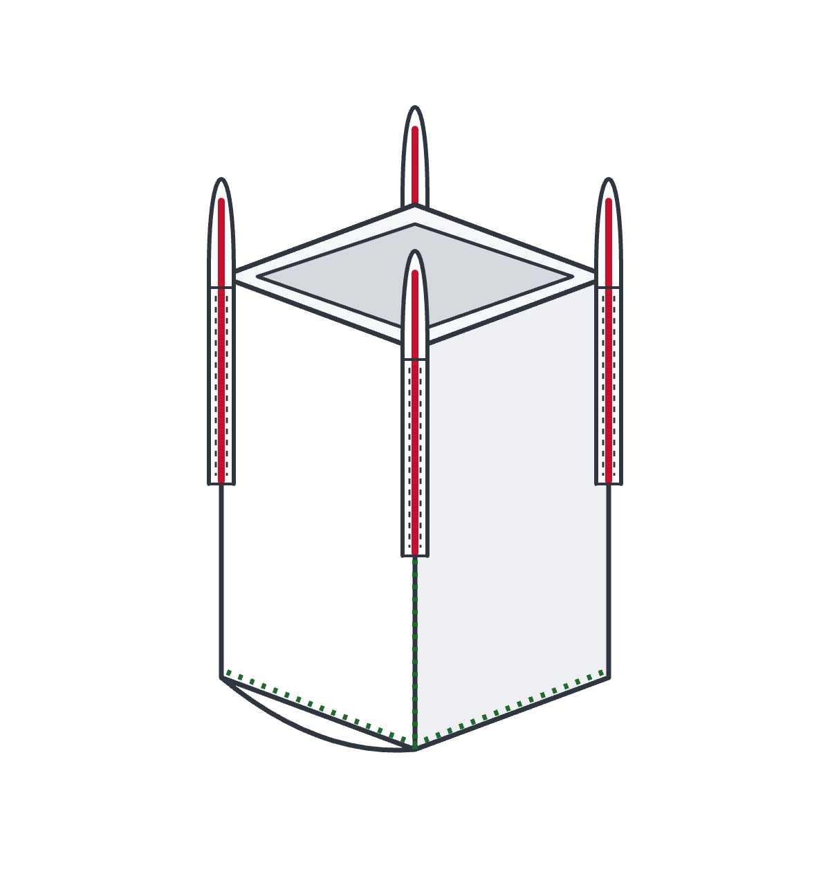 Diagrama: Big Bag de construcción U-panel