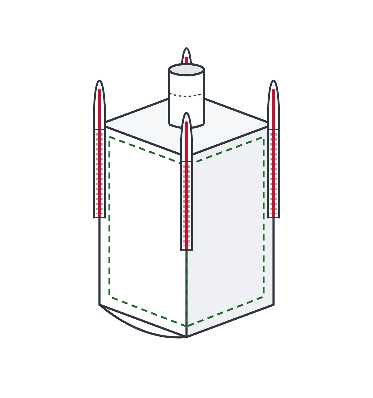 Diagrama: Big Bag con liner interior