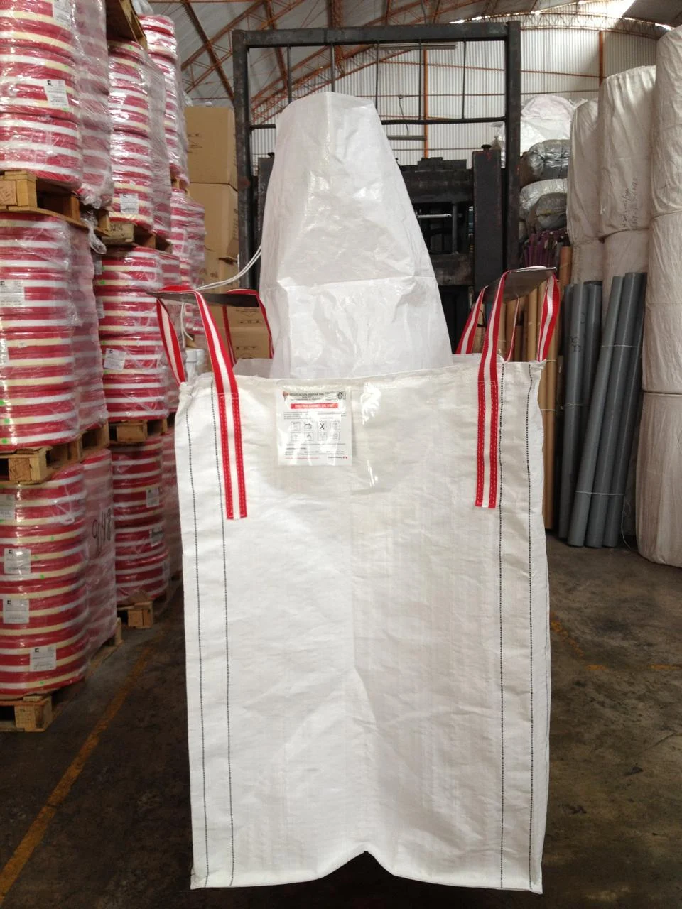 Big Bag with liner ready for filling